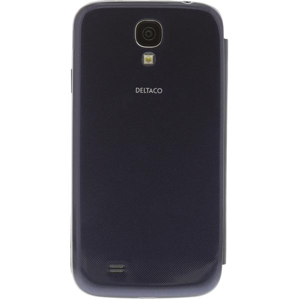 DELTACO flipcover, fodral med fönster i hårdplast för Samsung Galaxy S4, grå - 2