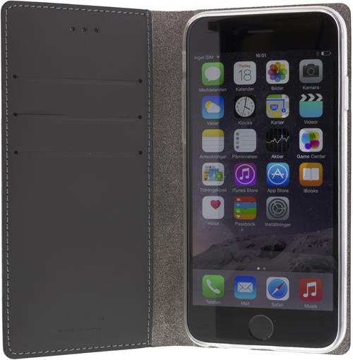 Smart Stand Diarycase - Plånboksfodral i äkta läder för iPhone 6, krokodilmönster - 3