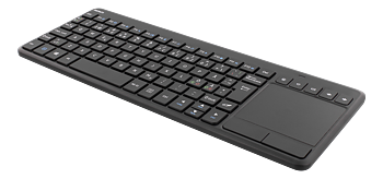 Deltaco Trådlöst minitangentbord med touchpad, svart