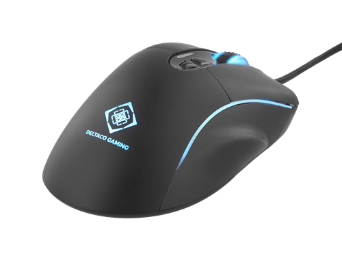 Deltaco Gaming optisk RGB mus, 11 LED-lägen, 1000 - 4000 DPI, 1,8m tygbeklädd USB-kabel - 2