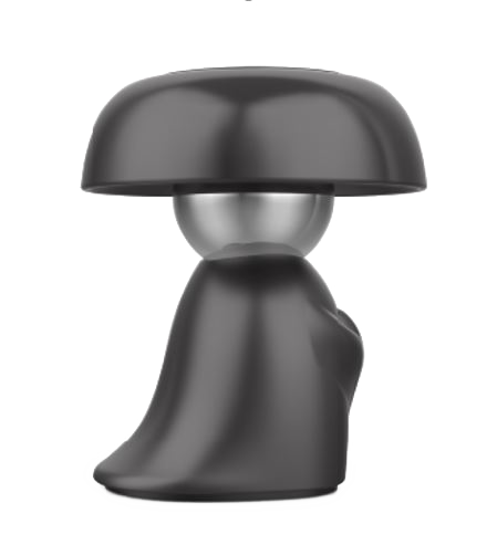 Magnetisk telefonhållare, Aluminium, svampformad, silikon gel, svart