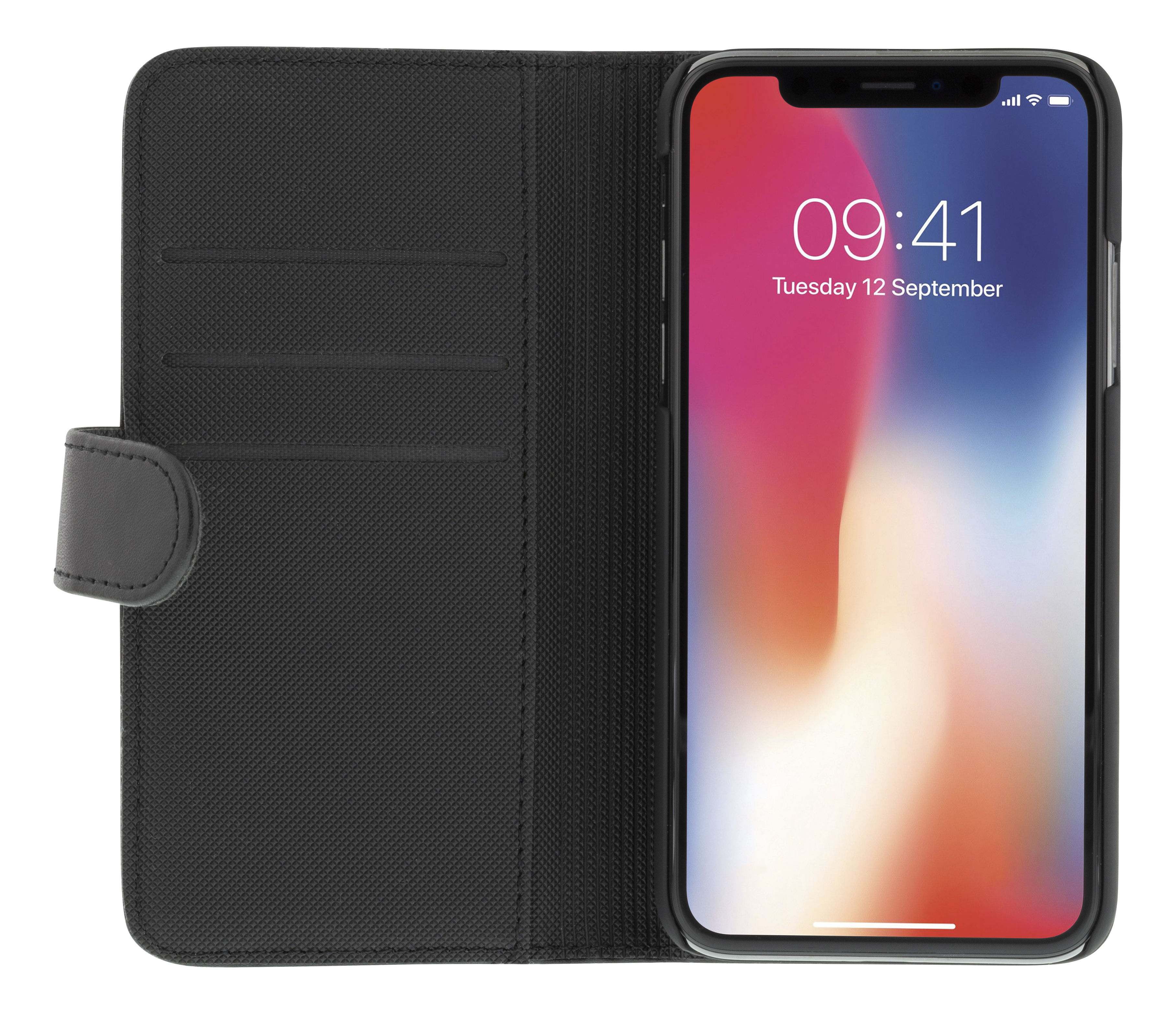 Deltaco plånboksfodral för iPhone Xs Max, med magnetskal, svart - 5