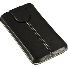 DELTACO  fodral av läder för Samsung Galaxy S II, svart