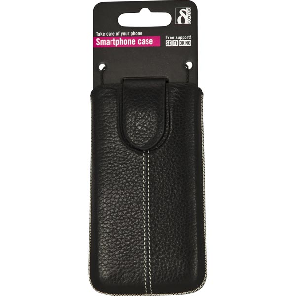 DELTACO  fodral av läder för Samsung Galaxy S II, svart - 4
