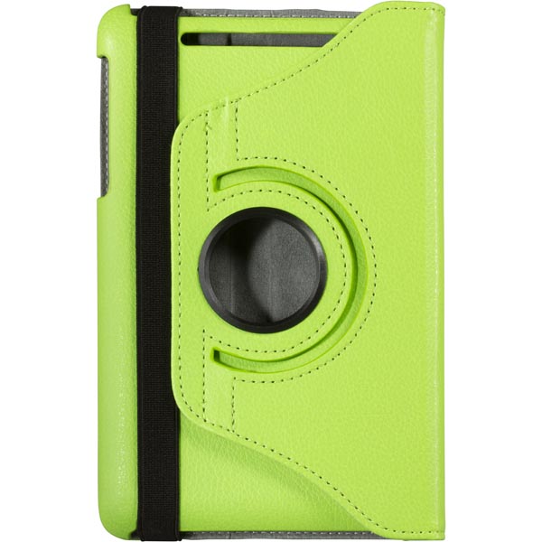 DELTACO läderfodral med roterande hållare för Nexus 7 (1:a gen), grön - 3