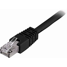 Deltaco F/UTP Cat6 patchkabel 1m, svart