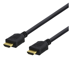 Deltaco Premium HDMI-kabel, 1m, 4K, 3D, svart