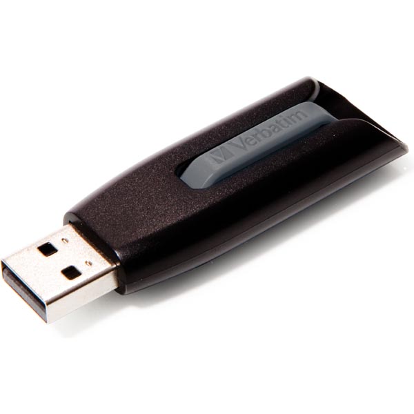Verbatim USB 3.0 minne, Store'N'Go V3, 16GB, svart/grå