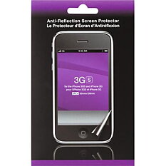 Transparent antireflexskydd till iPhone 3G/3Gs, rengöringsduk, 56x109mm, 2-pack
