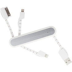 EPZI USB-synk-/laddarkabel till mobila enheter, vit 