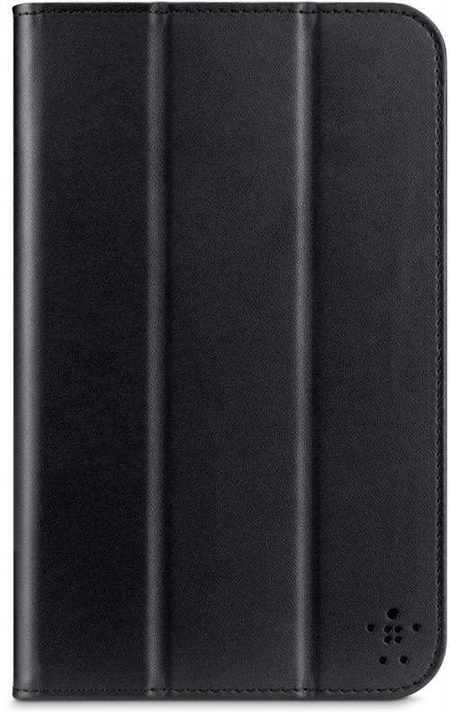 Belkin Tri-Fold L-Shaped fodral av polyuretan för Samsung Galaxy Tab 3 7.0, stöd funktion, svart