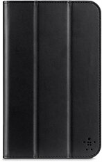Belkin Tri-Fold L-Shaped fodral av polyuretan för Samsung Galaxy Tab 3 7.0, stöd funktion, svart