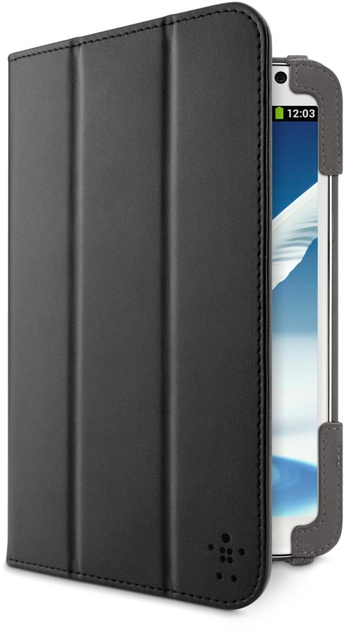 Belkin Tri-Fold L-Shaped fodral av polyuretan för Samsung Galaxy Tab 3 7.0, stöd funktion, svart - 3