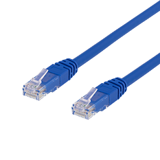 Deltaco U/UTP Cat6 patchkabel 25m, blå