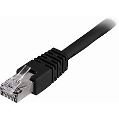 Deltaco F/UTP Cat6 patchkabel, 30m, svart