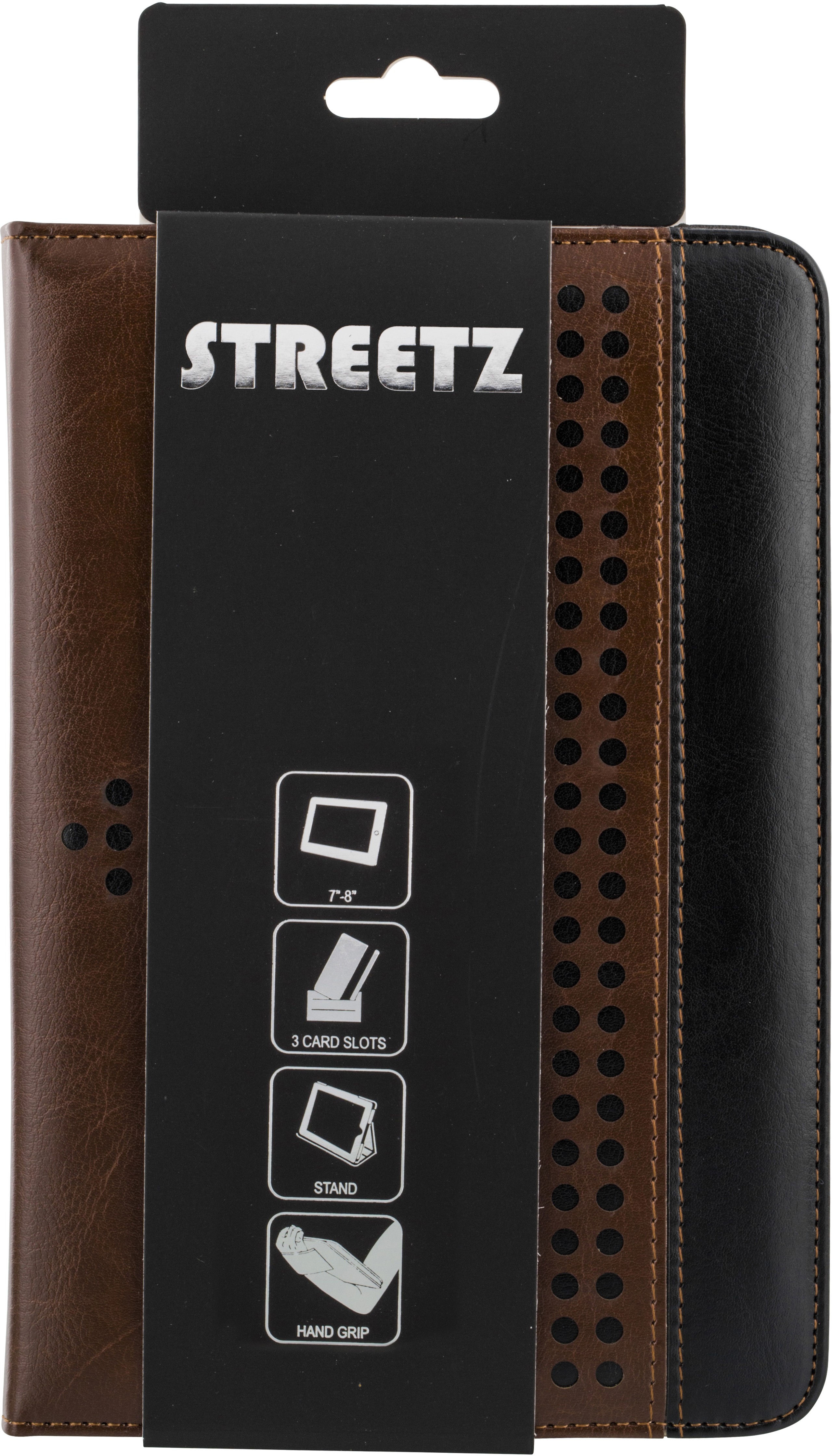 STREETZ universellt fodral för 7-8"-surfplattor, svart/brun - 5