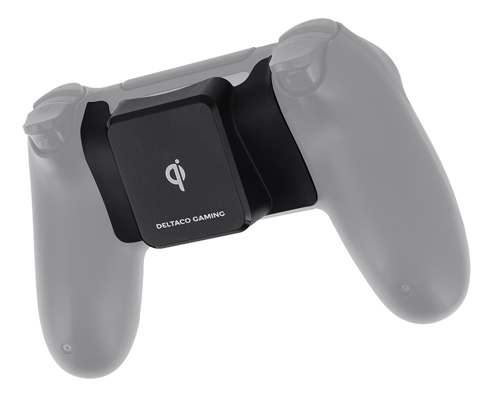 Deltaco Gaming mottagare för trådlös laddning till PS4 kontroll, Qi-certifierad