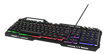 Deltaco Gaming tangentbord, RGB bakgrundsbelysning, USB, svart