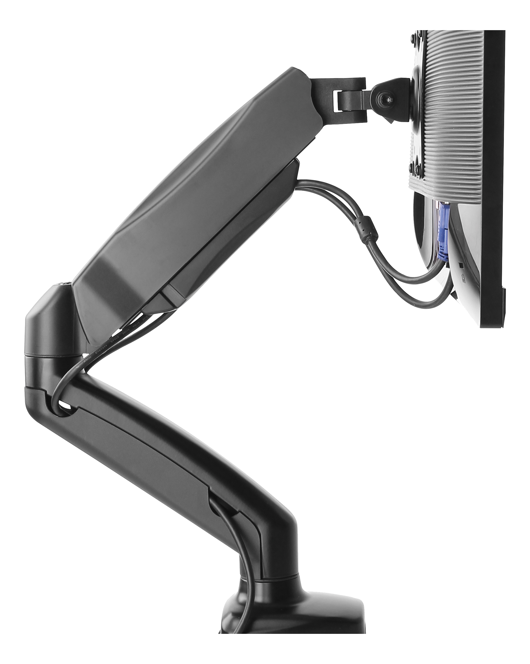 Deltaco Bildskärmsfäste, 13-27", gasdriven, svart - 4