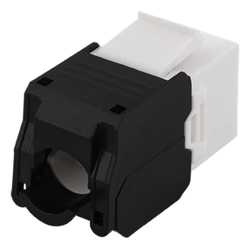 Deltaco UTP Cat6a Keystone kontaktdon, oskärmad, 22-26AWG, "Tool-free" - 2