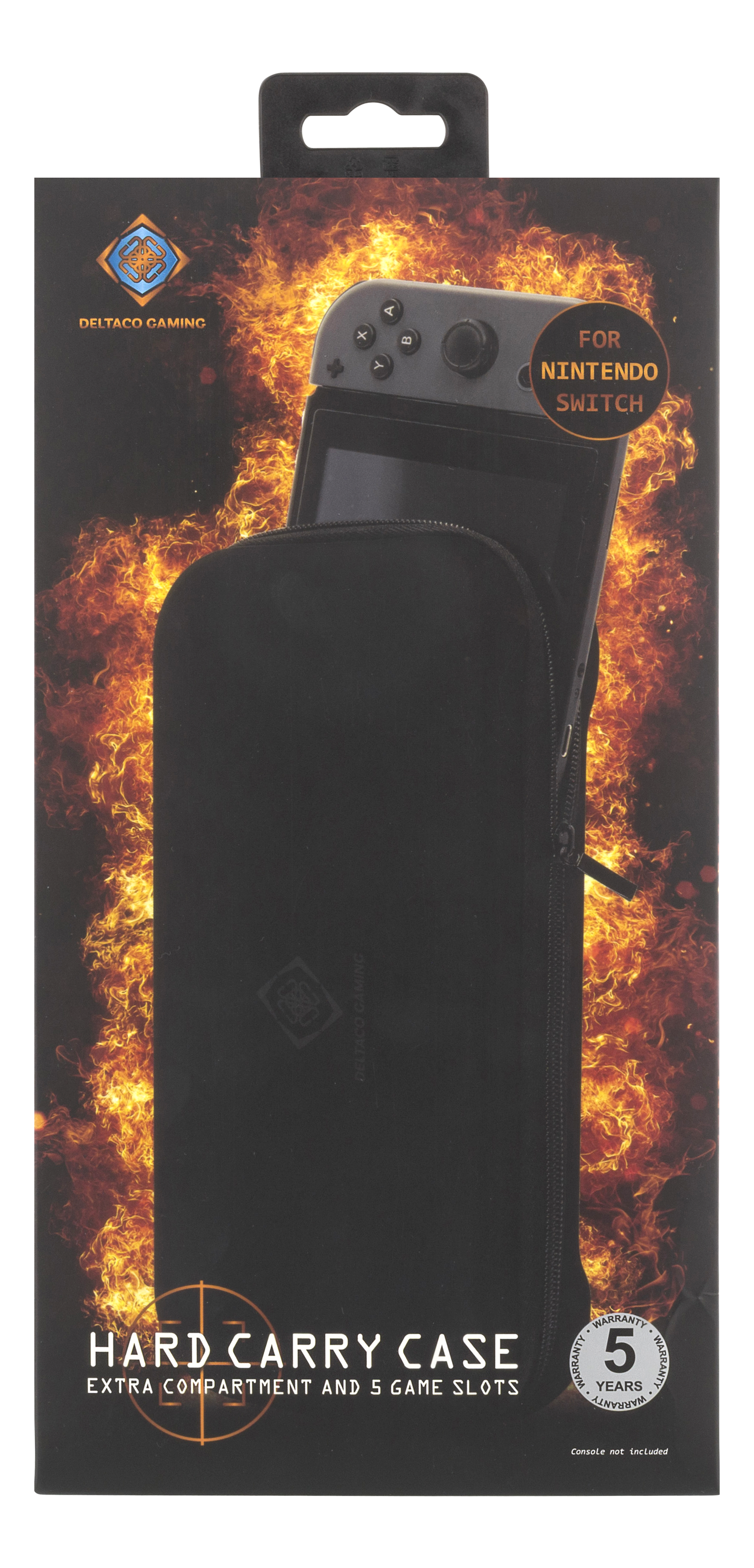 Deltaco Gaming Nintendo Switch hard carry case, plats för 5 spel - 7