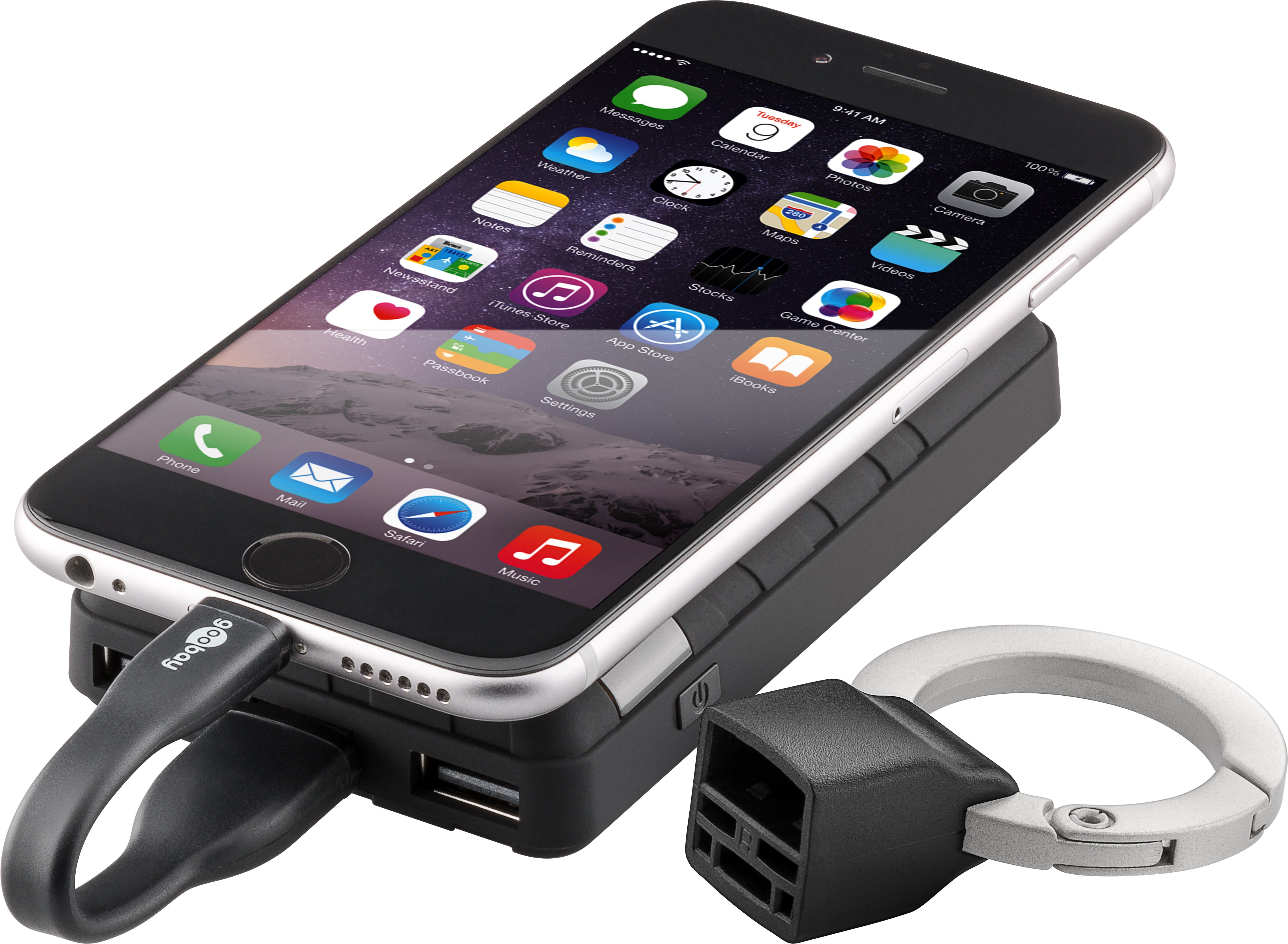 Goobay Nyckelringladdningskabel USB 2.0 - Lightning, 0,1m - 4