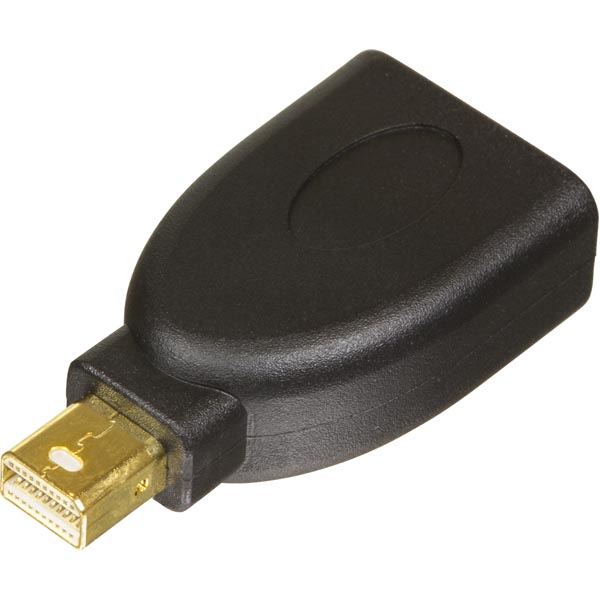 Deltaco Mini DisplayPort till DisplayPort, svart