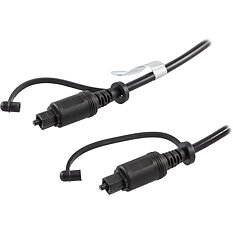 Deltaco Digital fiberkabel audio, Toslink-Toslink, 1m