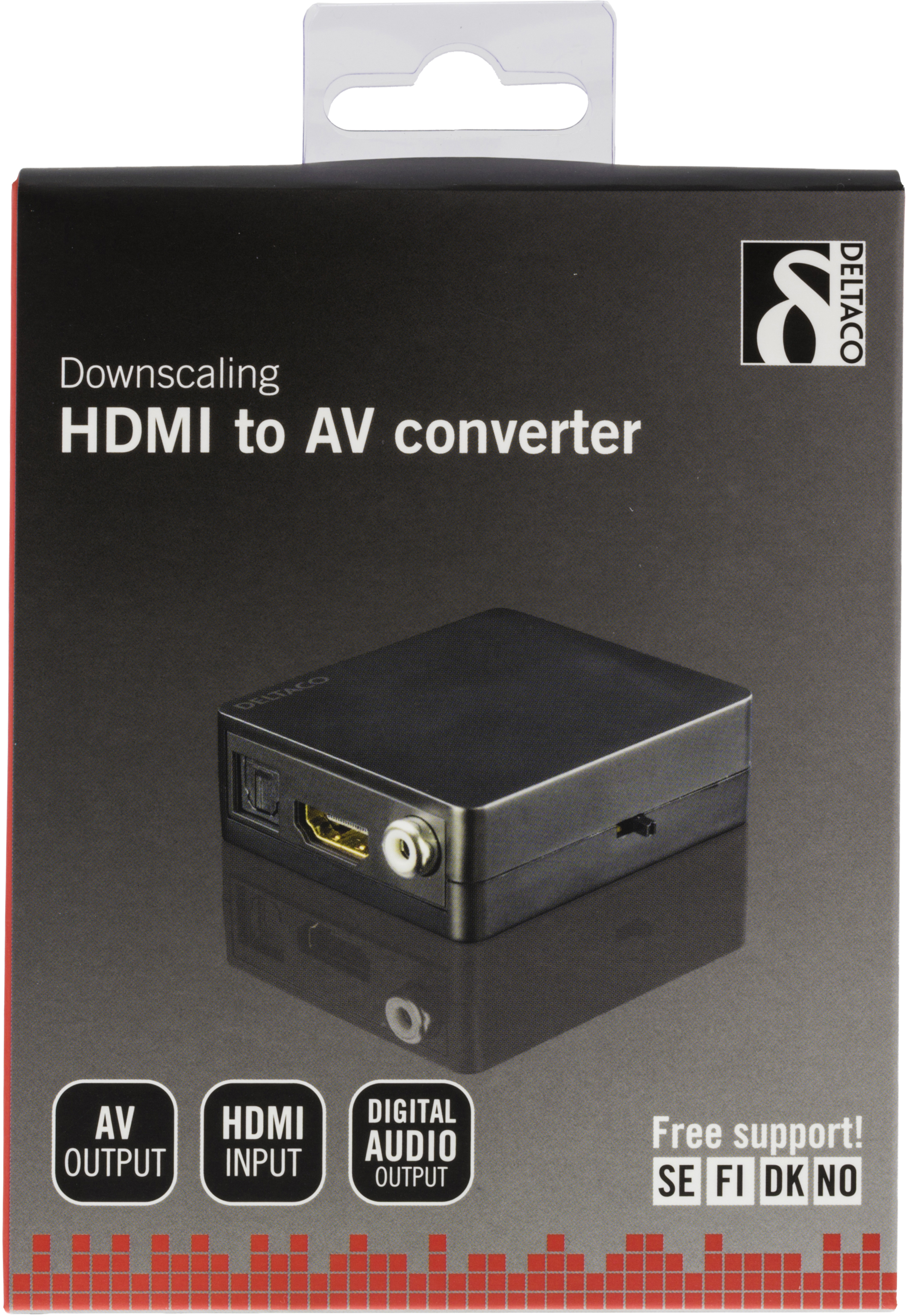 Deltaco Signalomvandlare från HDMI till kompositvideo, svart - 3