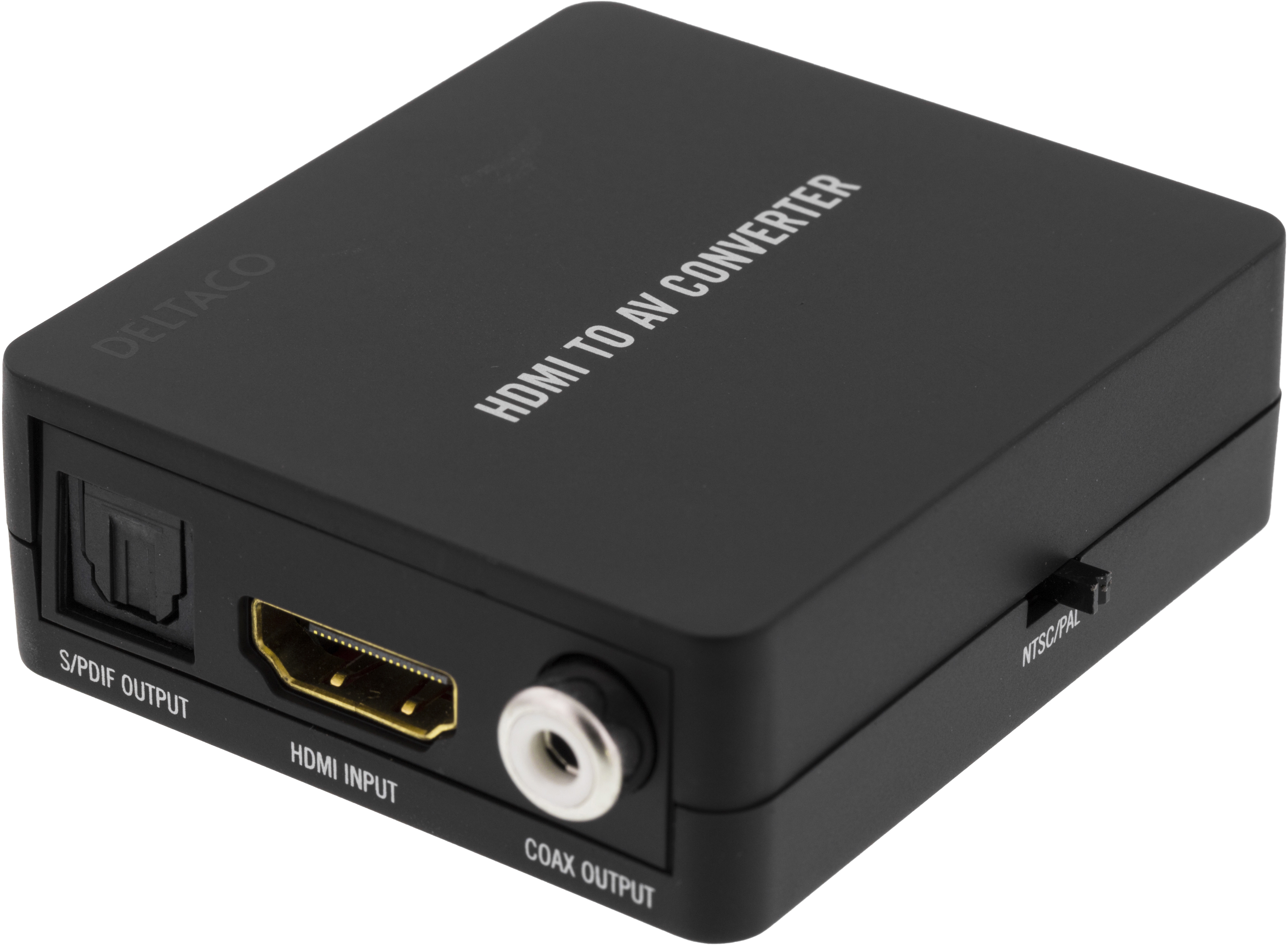 Deltaco Signalomvandlare från HDMI till kompositvideo, svart