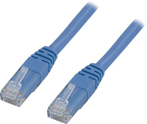 Deltaco U/UTP Cat5e patchkabel 5m, blå