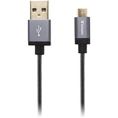 Verbatim USB-kabel, 1,2m, Micro  – Standard, svart/grå