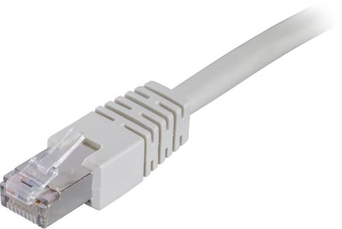 Deltaco F/UTP Cat6 patchkabel 10m, grå