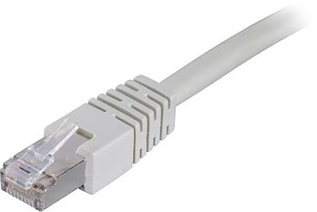 Deltaco F/UTP Cat6 patchkabel 10m, grå