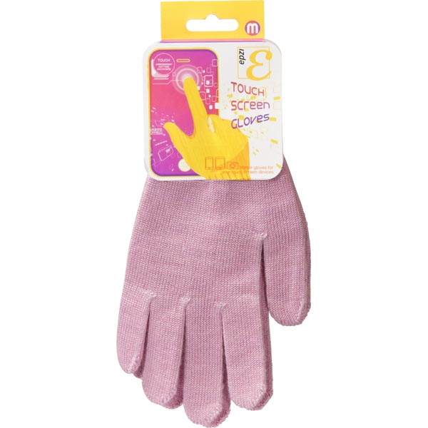 EPZI fingervante för touchskärmar, large, rosa