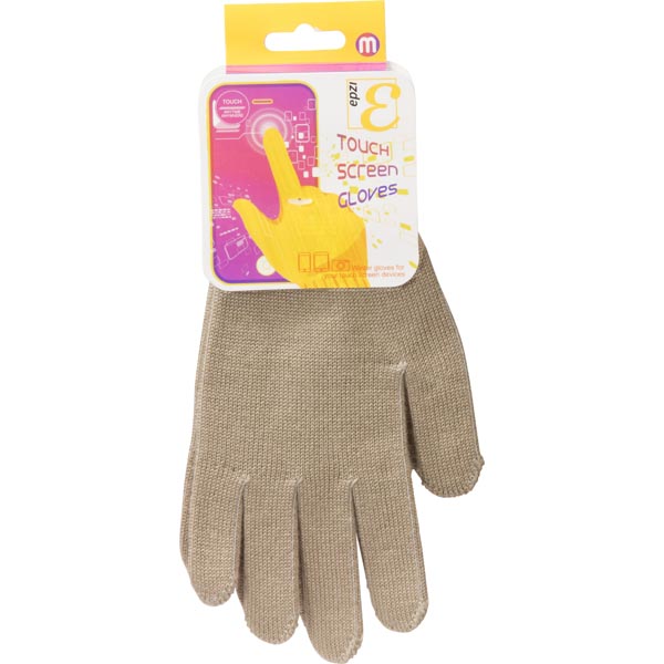 EPZI fingervante för touchskärmar, large, beige