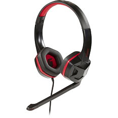 SOMIC G2 slutet headset, 2,3m kabel, svart, röd