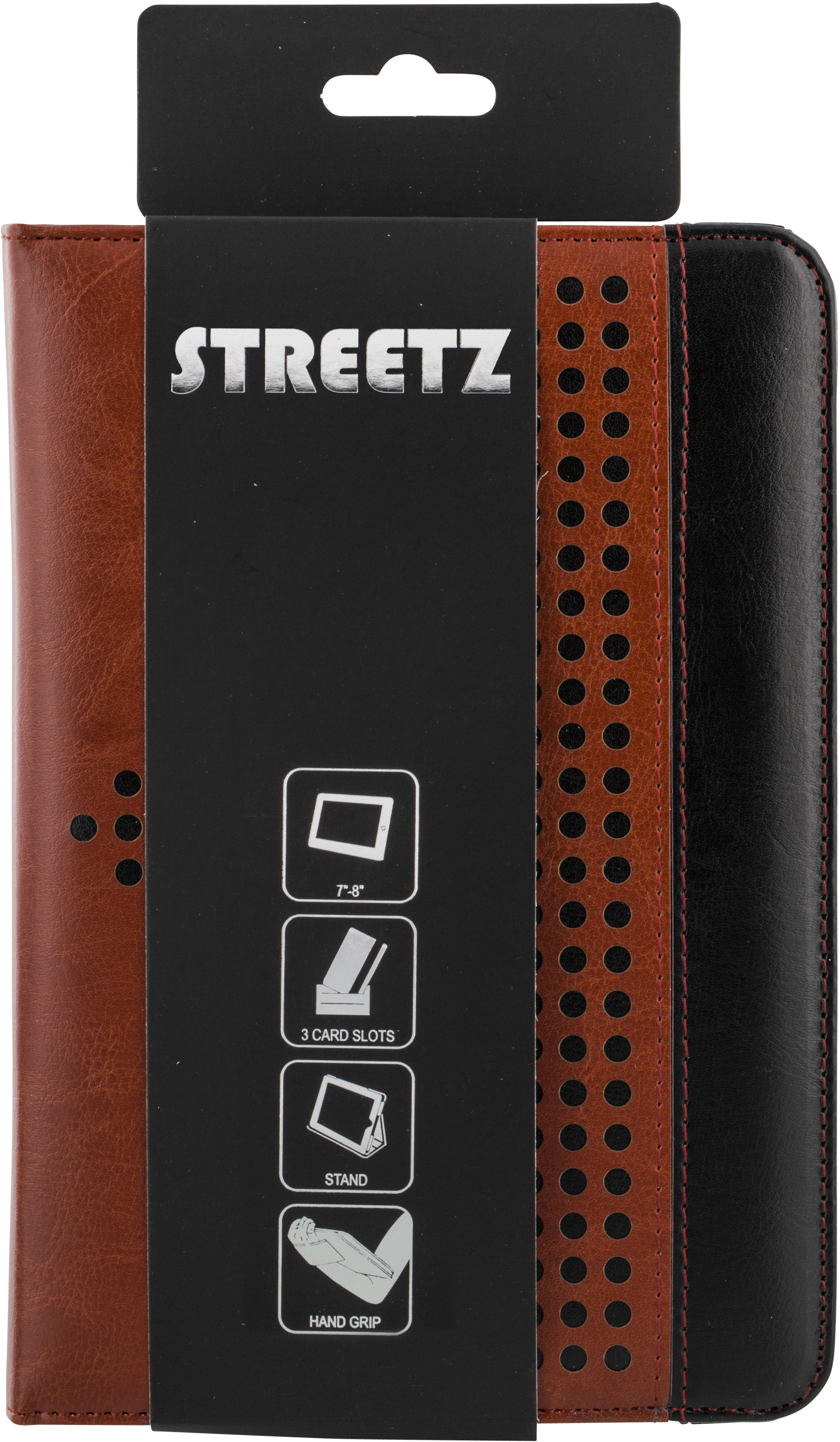 STREETZ universellt fodral för 7-8"-surfplattor, brun/svart - 5
