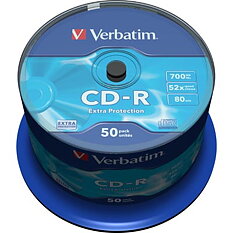 Verbatim CD-R 52x, Extra Protection, 50-pack