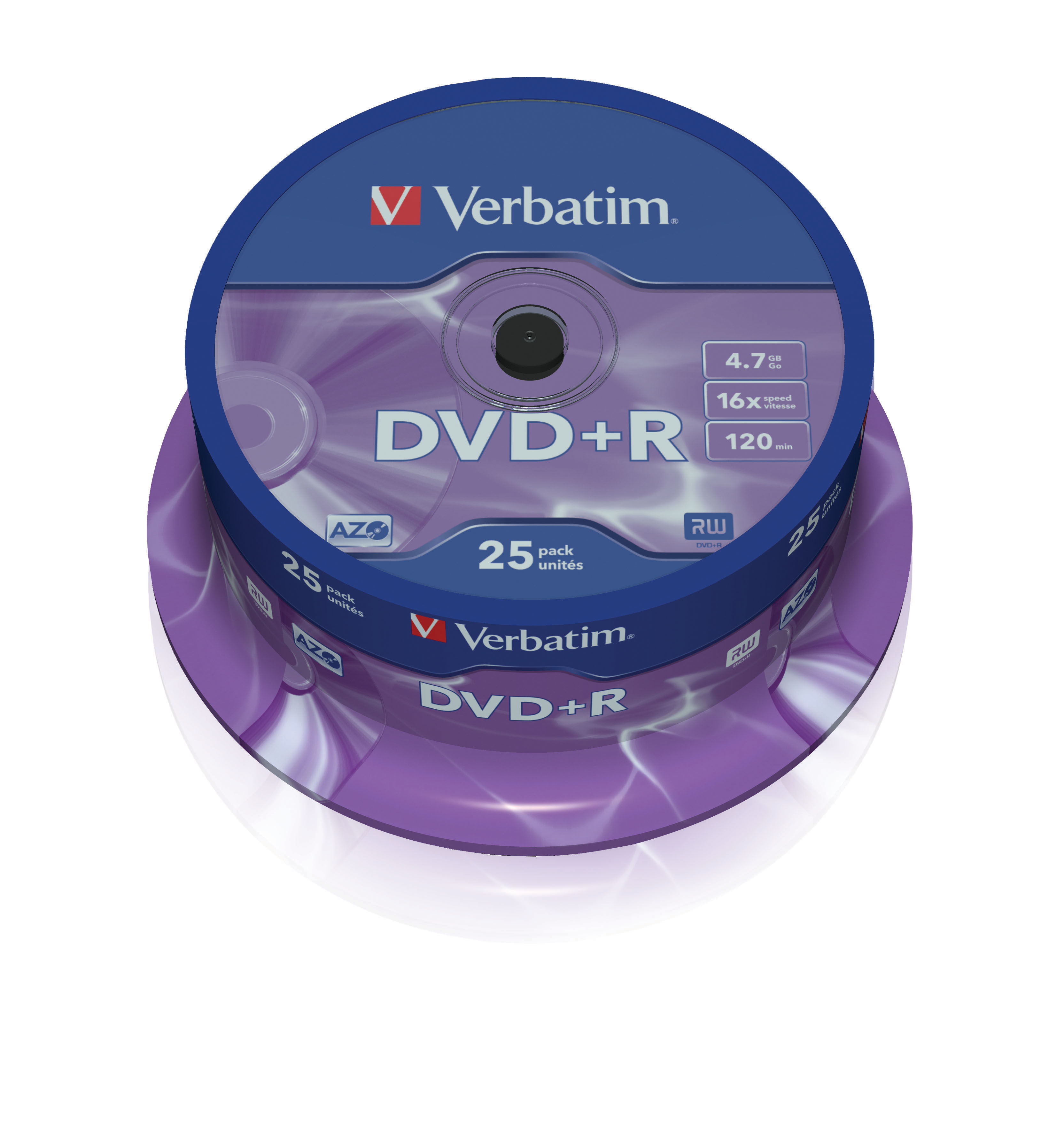 Verbatim DVD+R 16x, 25 pack