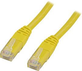 Deltaco U/UTP Cat5e patchkabel 5m, gul