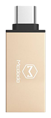 Mcdodo kompakt USB-C till USB-A AF-adapter, guld
