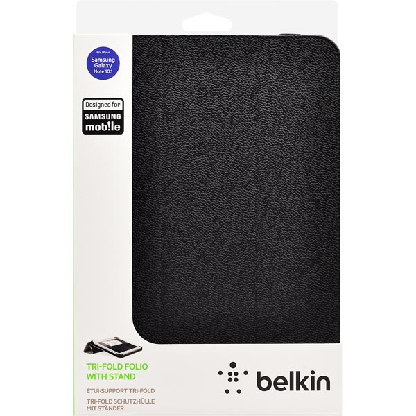 Belkin Tri-Fold Folio för Samsung Galaxy Note 10.1, svart - 2