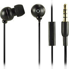 STREETZ in-ear headset för iPhone med 3,5mm anslutning, svart