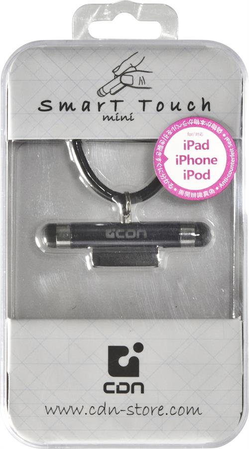 CDN pekpenna för iPad, iPhone och iPod, dockkontakt och halsrem, svart - 2