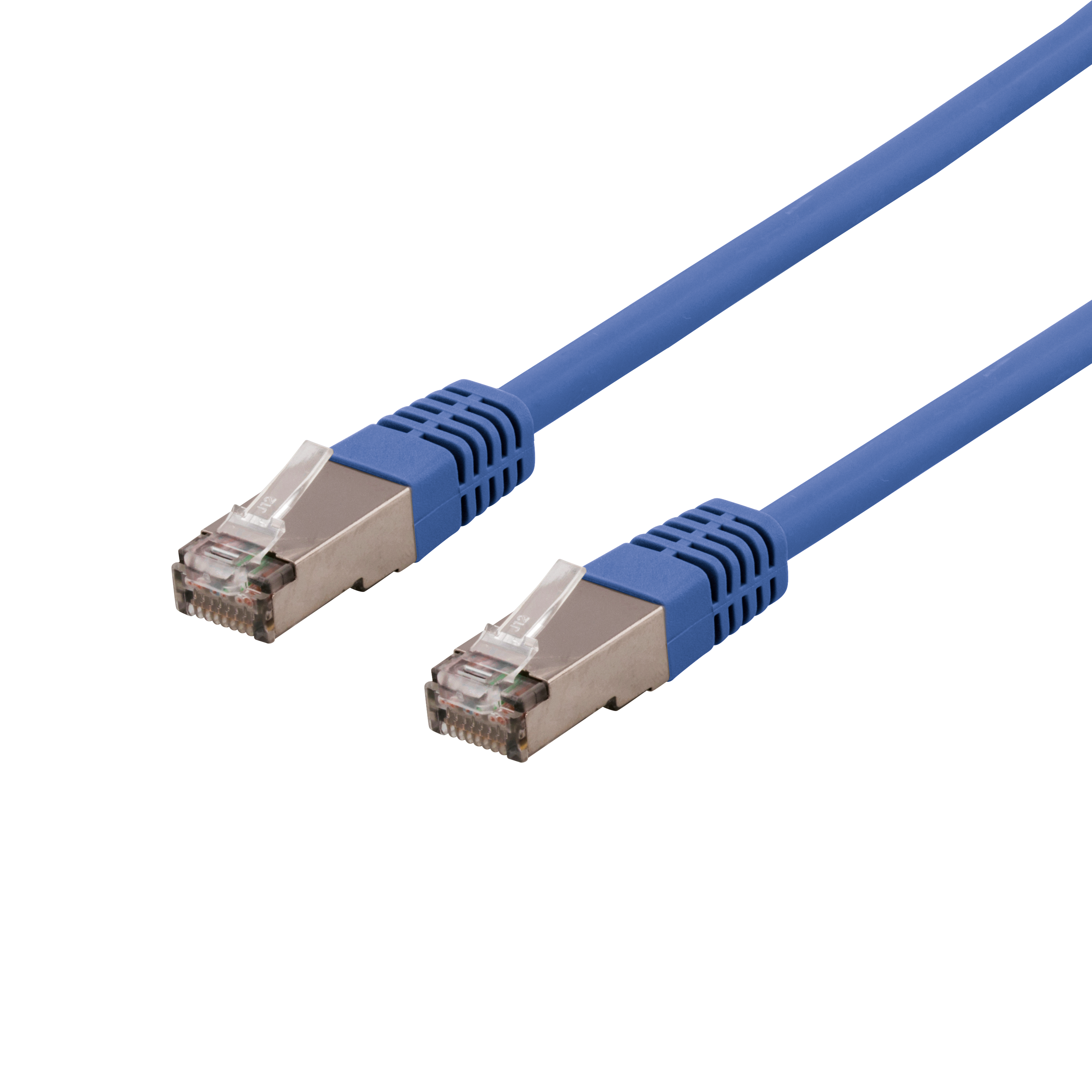Deltaco S/FTP Cat6 patchkabel, 3m, blå