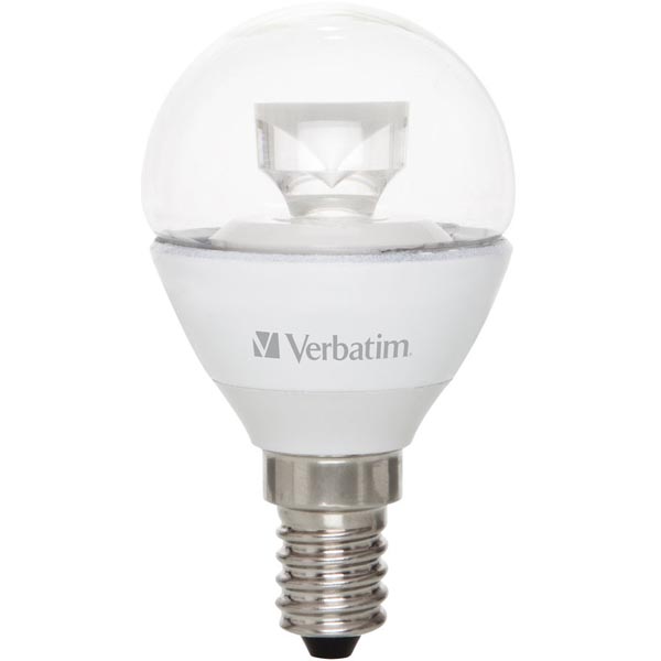Verbatim LED Mini Globe, LED-lampa, E14, varmvitt ljus, 5,5W