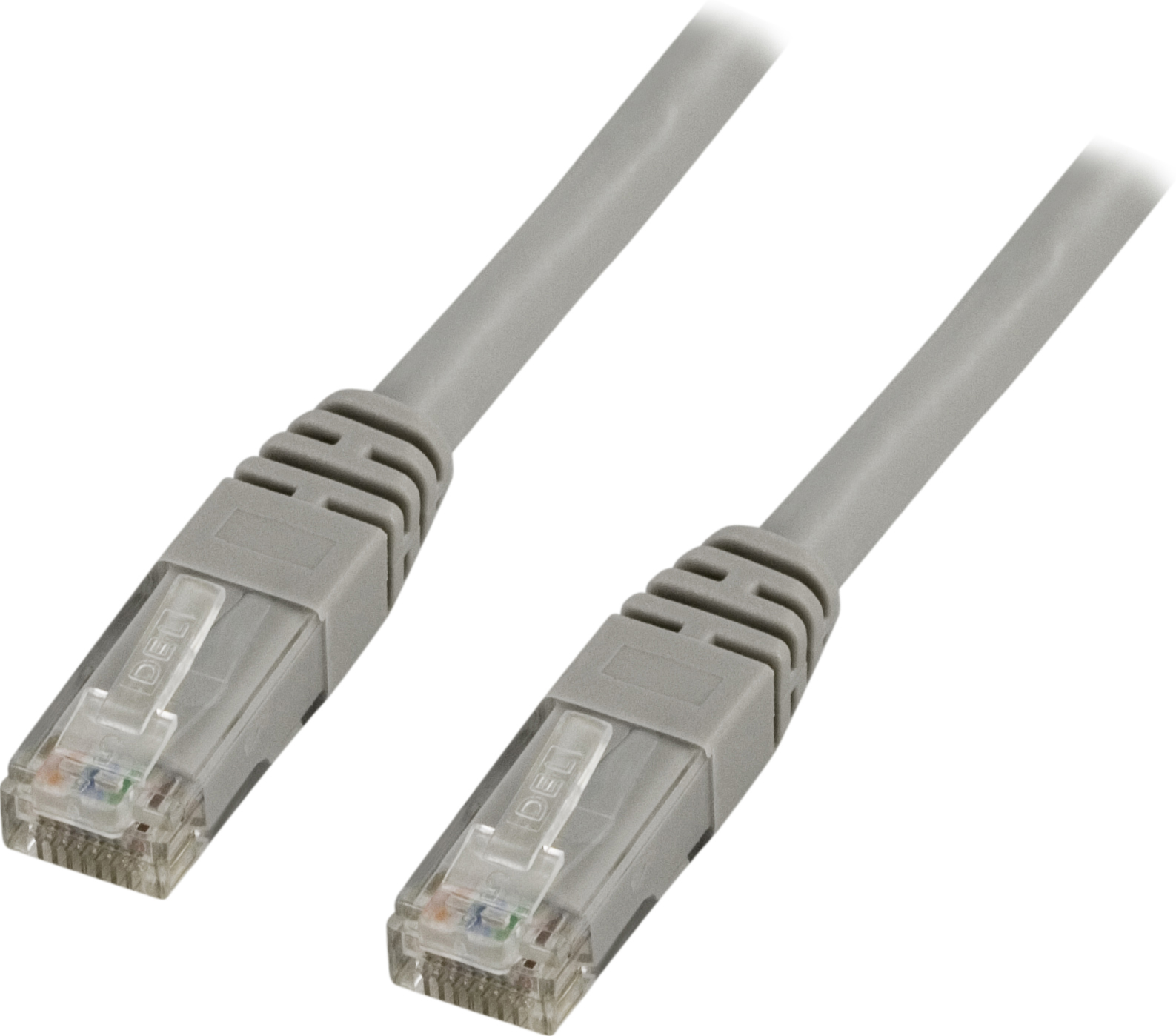 Deltaco U/UTP Cat6 patchkabel 0,3m, grå