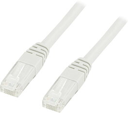 Deltaco U/UTP Cat6 patchkabel 0,3m, 50-pack, vit