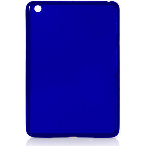 EPZI thermoplastskal för iPad mini, matt baksida, delvis transparent, blå